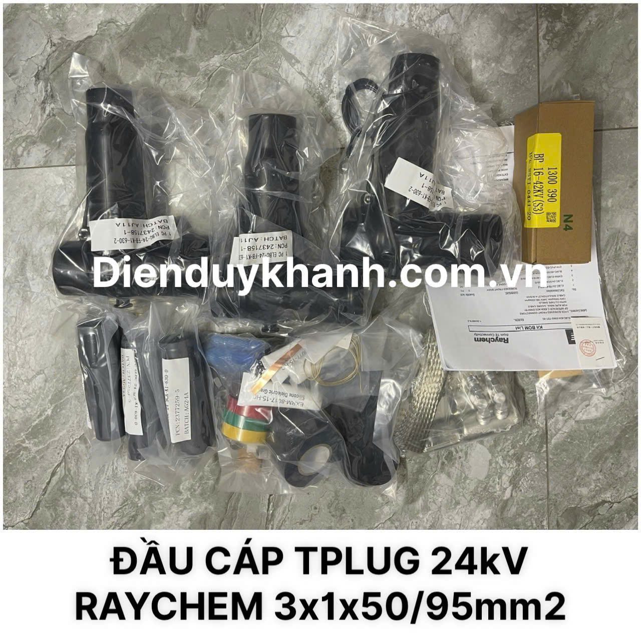 ĐẦU CÁP TPLUG 24kV RAYCHEM 3x1x50/95mm2 CHÍNH HÃNG GIÁ RẺ